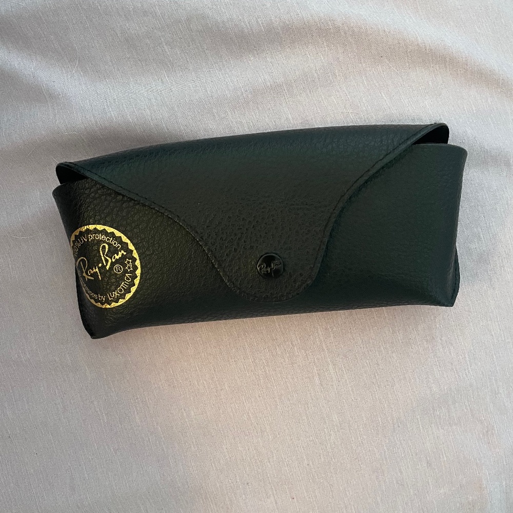 Rayban Leather Pouch Sunglasses Black